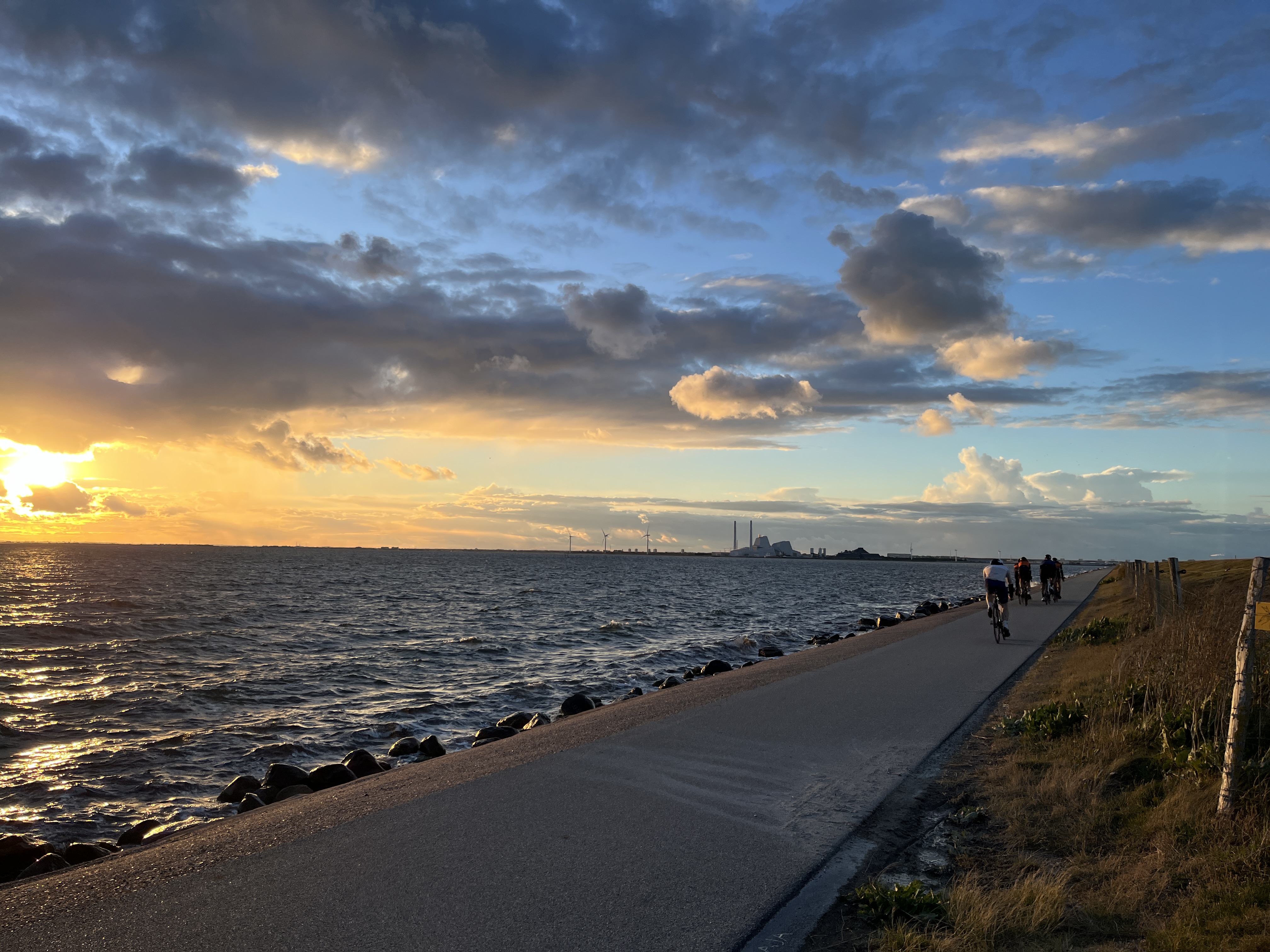 Road cycling on a scenic route